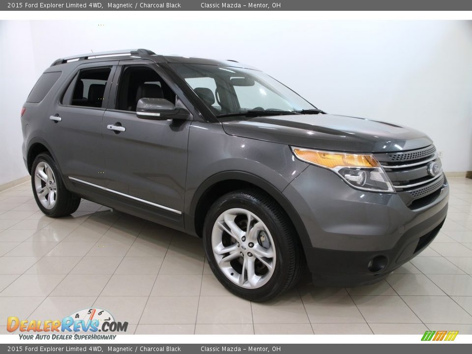 2015 Ford Explorer Limited 4WD Magnetic / Charcoal Black Photo #1