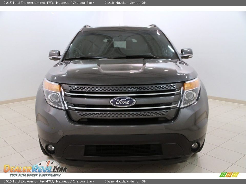 2015 Ford Explorer Limited 4WD Magnetic / Charcoal Black Photo #2