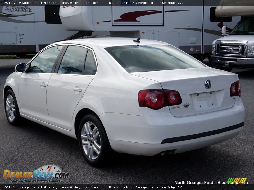 2010 Volkswagen Jetta TDI Sedan Candy White / Titan Black Photo #3