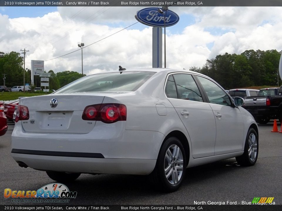2010 Volkswagen Jetta TDI Sedan Candy White / Titan Black Photo #5