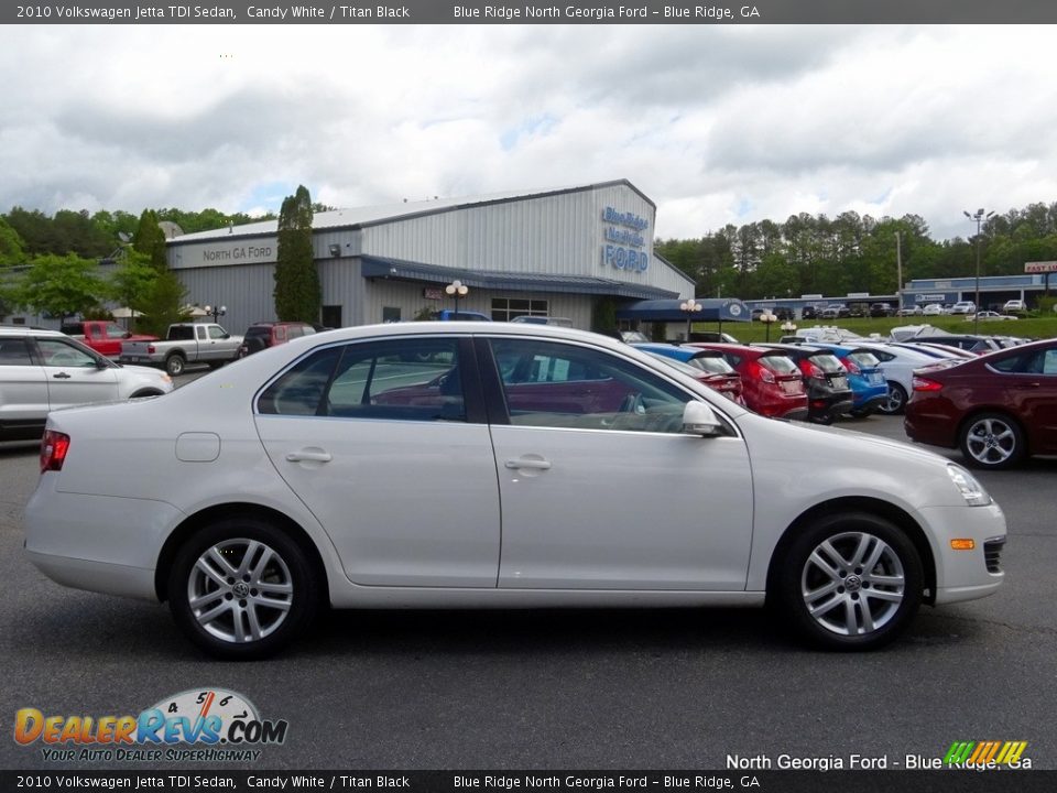 2010 Volkswagen Jetta TDI Sedan Candy White / Titan Black Photo #6