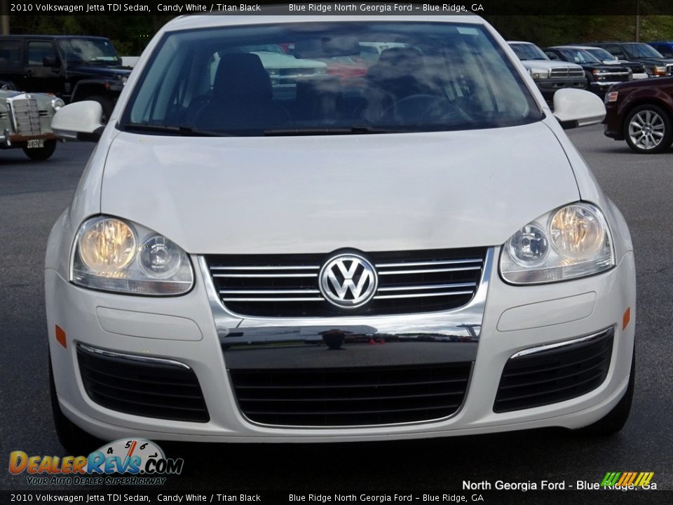 2010 Volkswagen Jetta TDI Sedan Candy White / Titan Black Photo #8