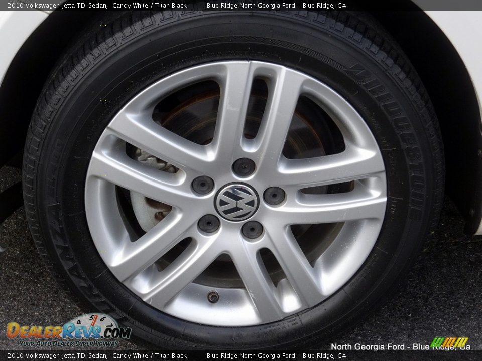 2010 Volkswagen Jetta TDI Sedan Candy White / Titan Black Photo #9