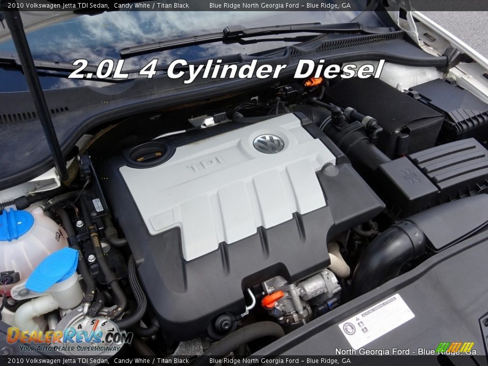 2010 Volkswagen Jetta TDI Sedan Candy White / Titan Black Photo #10