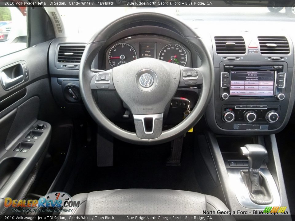 2010 Volkswagen Jetta TDI Sedan Candy White / Titan Black Photo #16