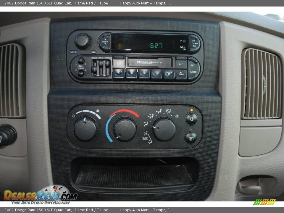 2002 Dodge Ram 1500 SLT Quad Cab Flame Red / Taupe Photo #14