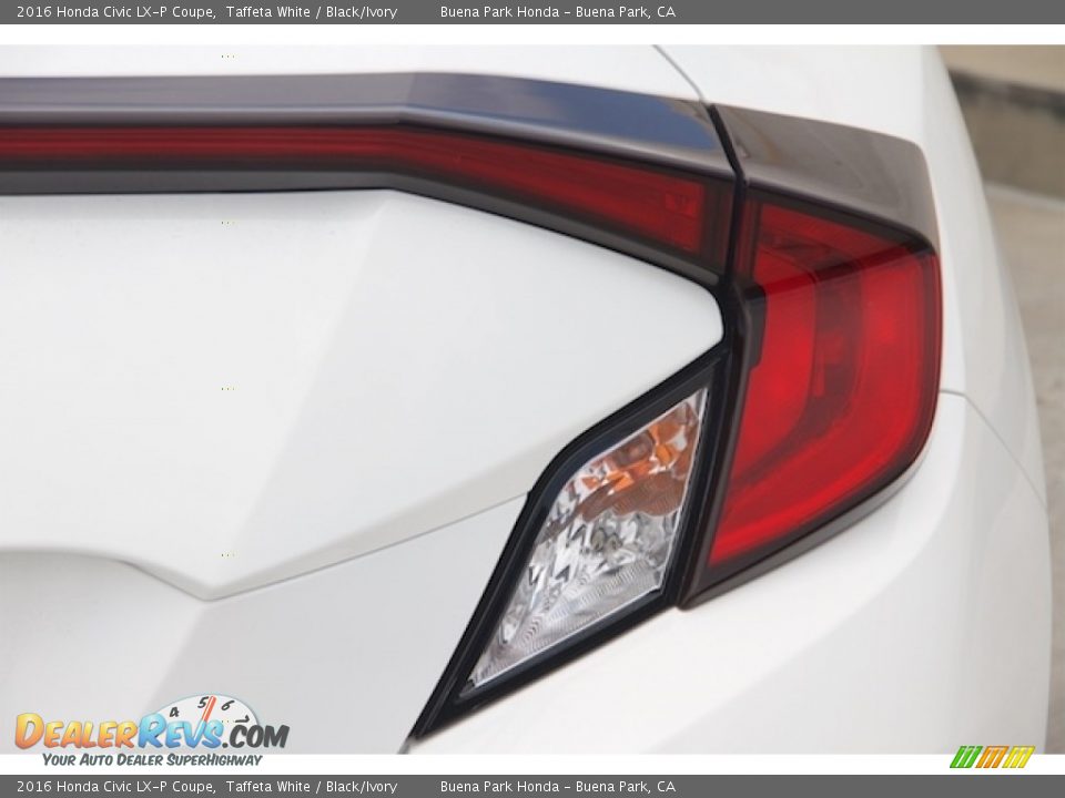 2016 Honda Civic LX-P Coupe Taffeta White / Black/Ivory Photo #4