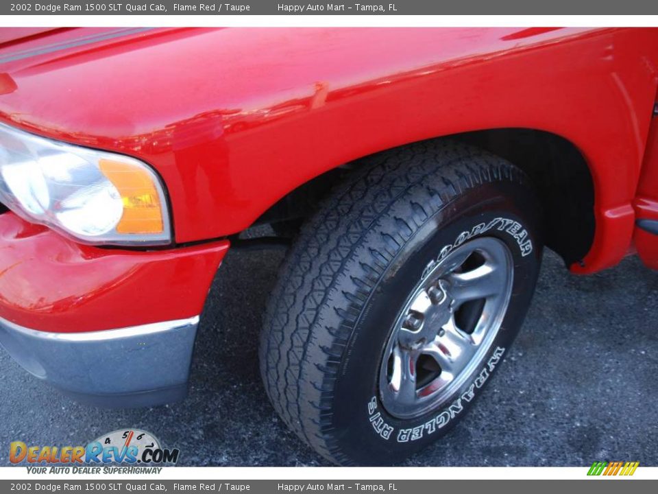 2002 Dodge Ram 1500 SLT Quad Cab Flame Red / Taupe Photo #32