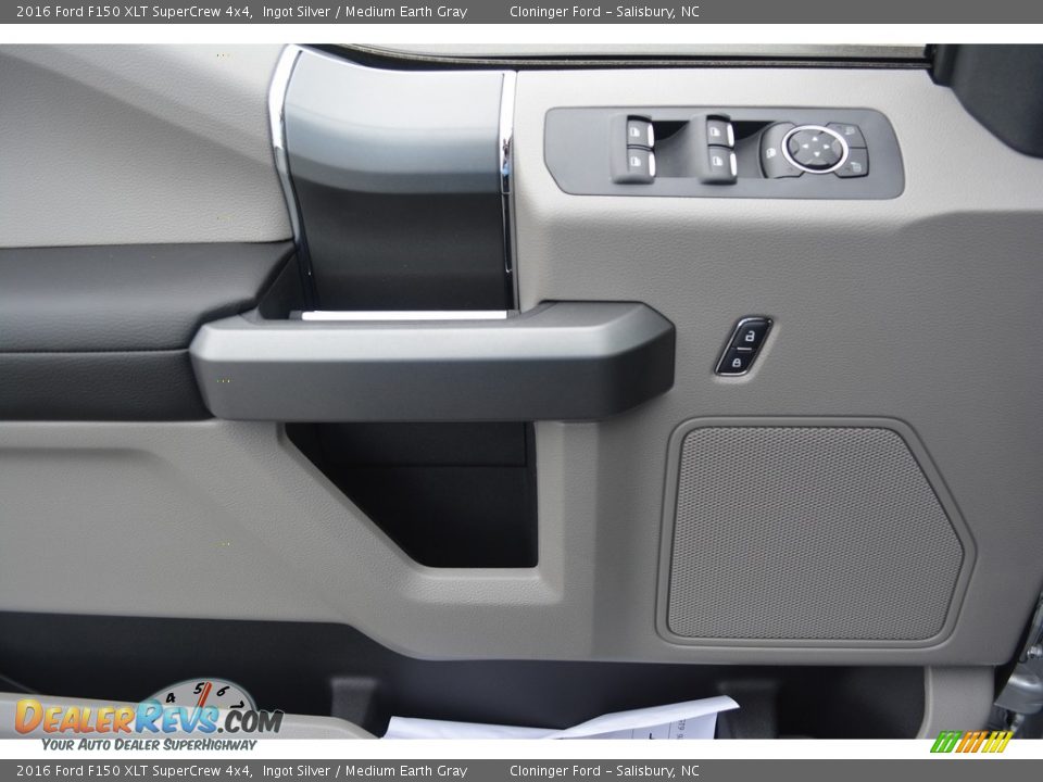 2016 Ford F150 XLT SuperCrew 4x4 Ingot Silver / Medium Earth Gray Photo #7