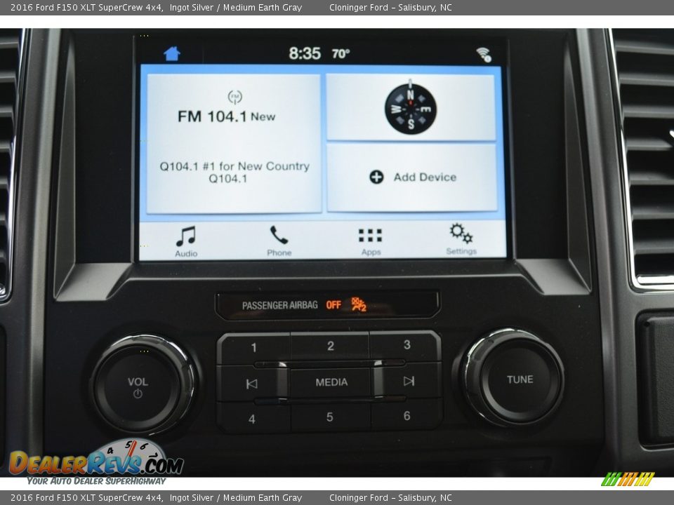 2016 Ford F150 XLT SuperCrew 4x4 Ingot Silver / Medium Earth Gray Photo #9