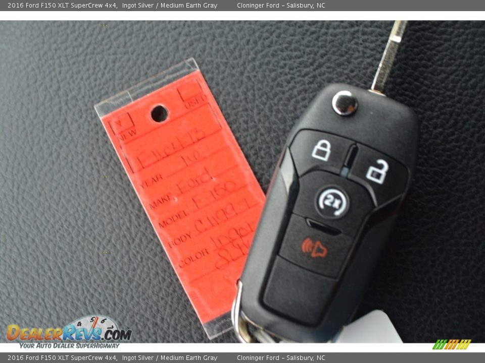 2016 Ford F150 XLT SuperCrew 4x4 Ingot Silver / Medium Earth Gray Photo #15