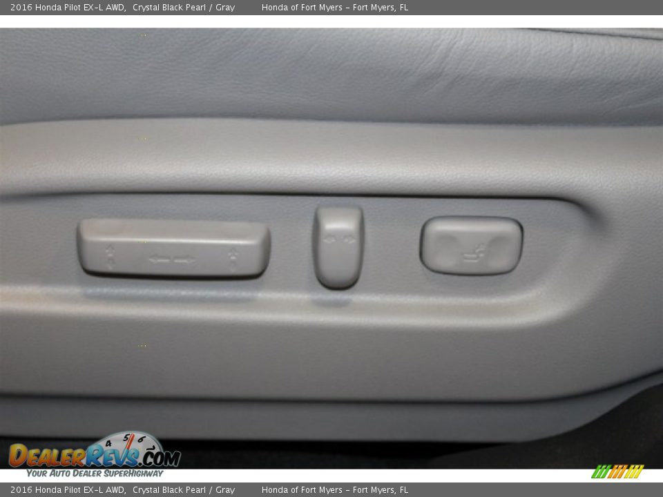 2016 Honda Pilot EX-L AWD Crystal Black Pearl / Gray Photo #9
