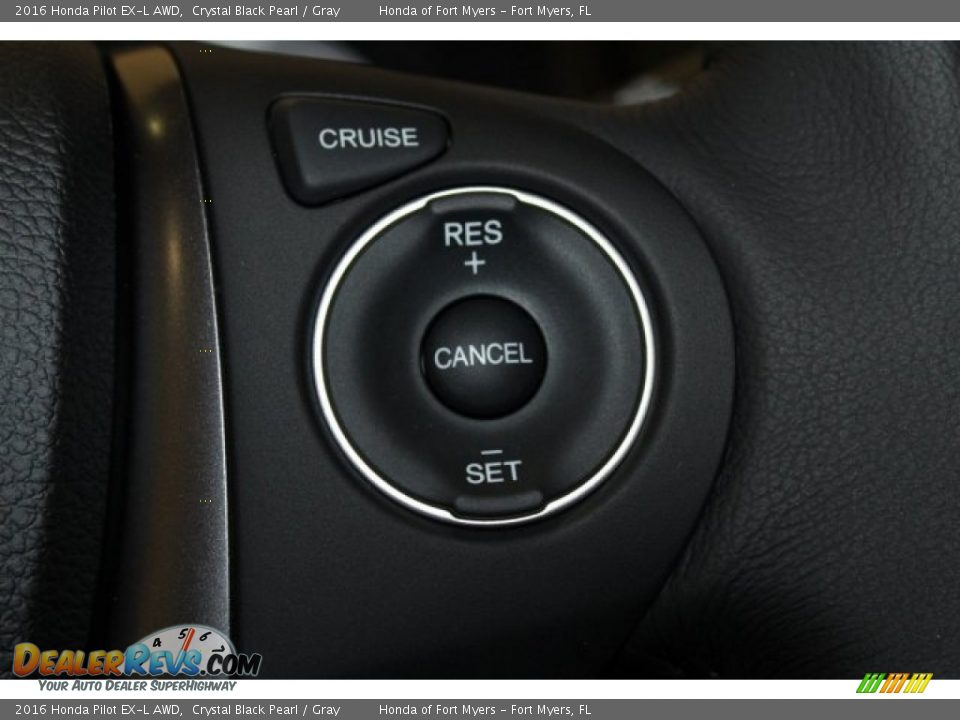 2016 Honda Pilot EX-L AWD Crystal Black Pearl / Gray Photo #13