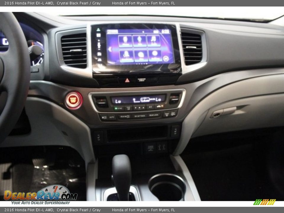 2016 Honda Pilot EX-L AWD Crystal Black Pearl / Gray Photo #14