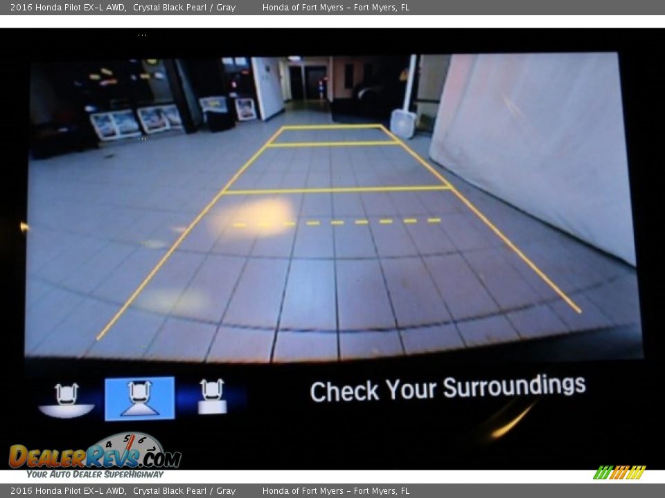 2016 Honda Pilot EX-L AWD Crystal Black Pearl / Gray Photo #16
