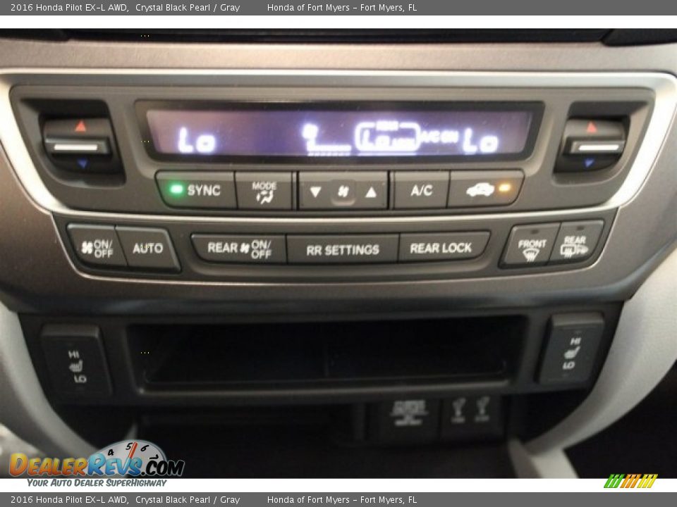 2016 Honda Pilot EX-L AWD Crystal Black Pearl / Gray Photo #17