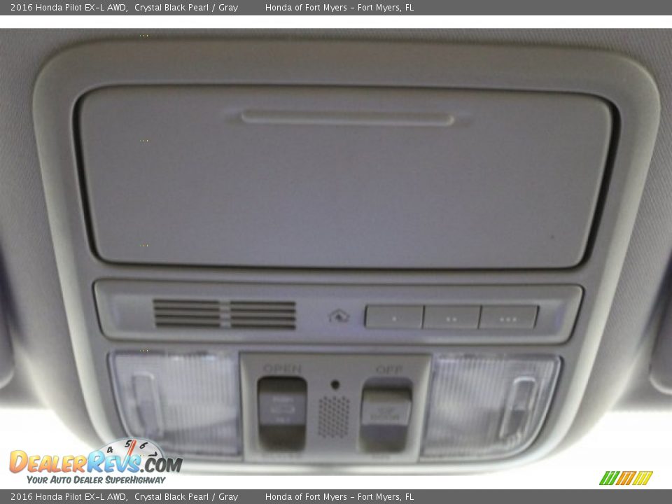 2016 Honda Pilot EX-L AWD Crystal Black Pearl / Gray Photo #19