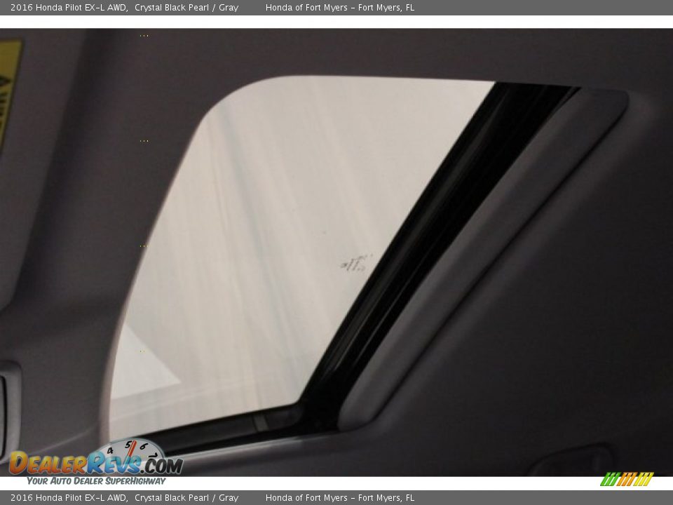 2016 Honda Pilot EX-L AWD Crystal Black Pearl / Gray Photo #20
