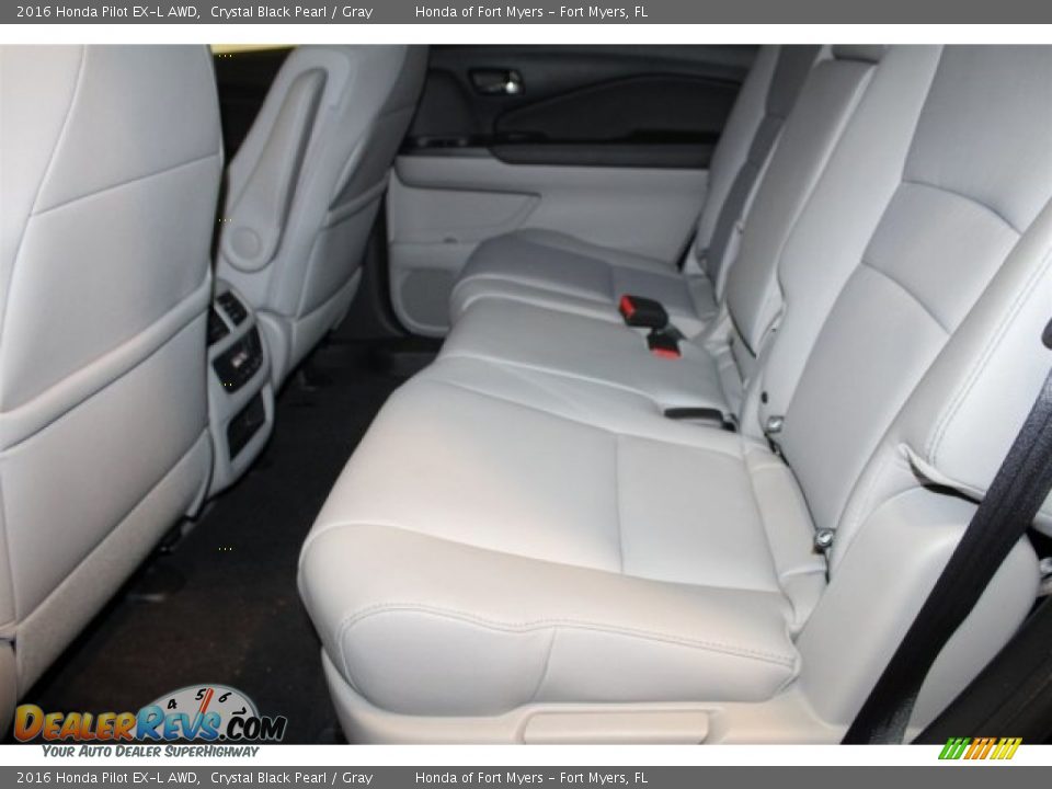 2016 Honda Pilot EX-L AWD Crystal Black Pearl / Gray Photo #22