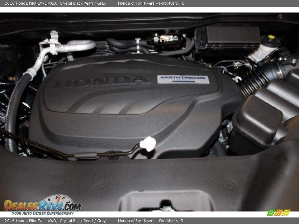 2016 Honda Pilot EX-L AWD Crystal Black Pearl / Gray Photo #25