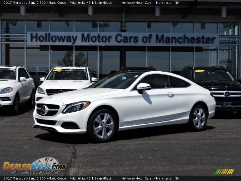 2017 Mercedes-Benz C 300 4Matic Coupe Polar White / Silk Beige/Black Photo #1