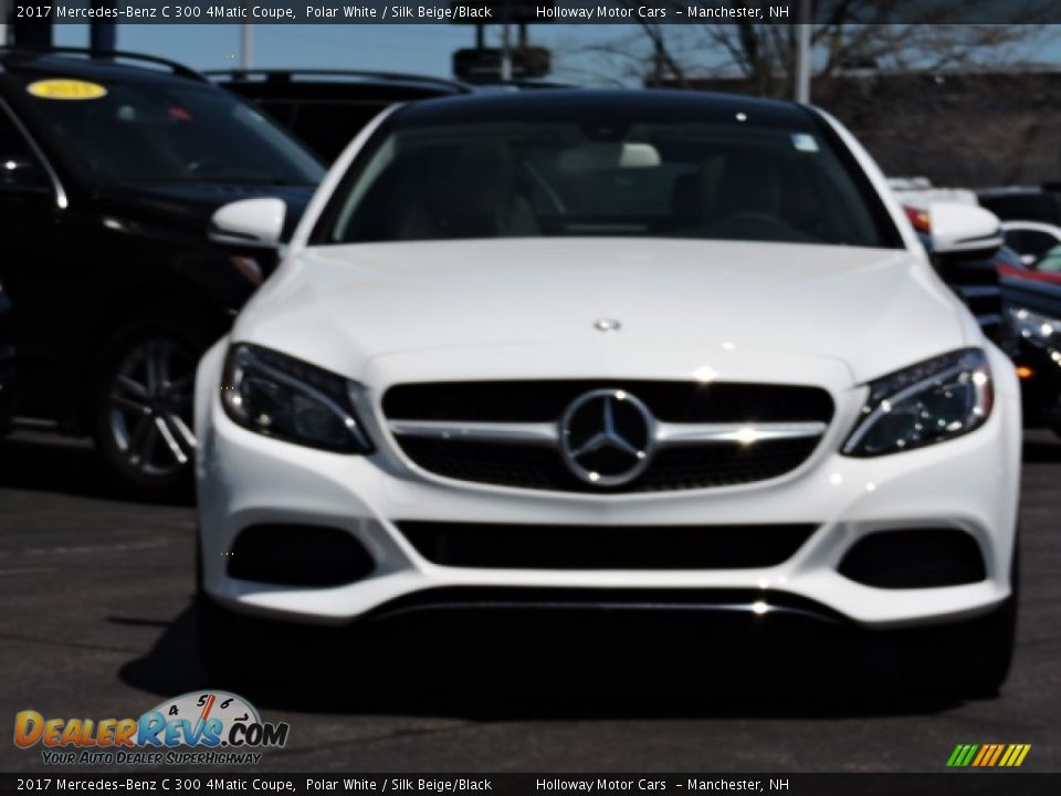2017 Mercedes-Benz C 300 4Matic Coupe Polar White / Silk Beige/Black Photo #2