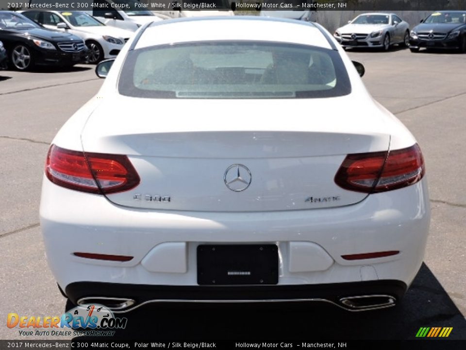 2017 Mercedes-Benz C 300 4Matic Coupe Polar White / Silk Beige/Black Photo #4