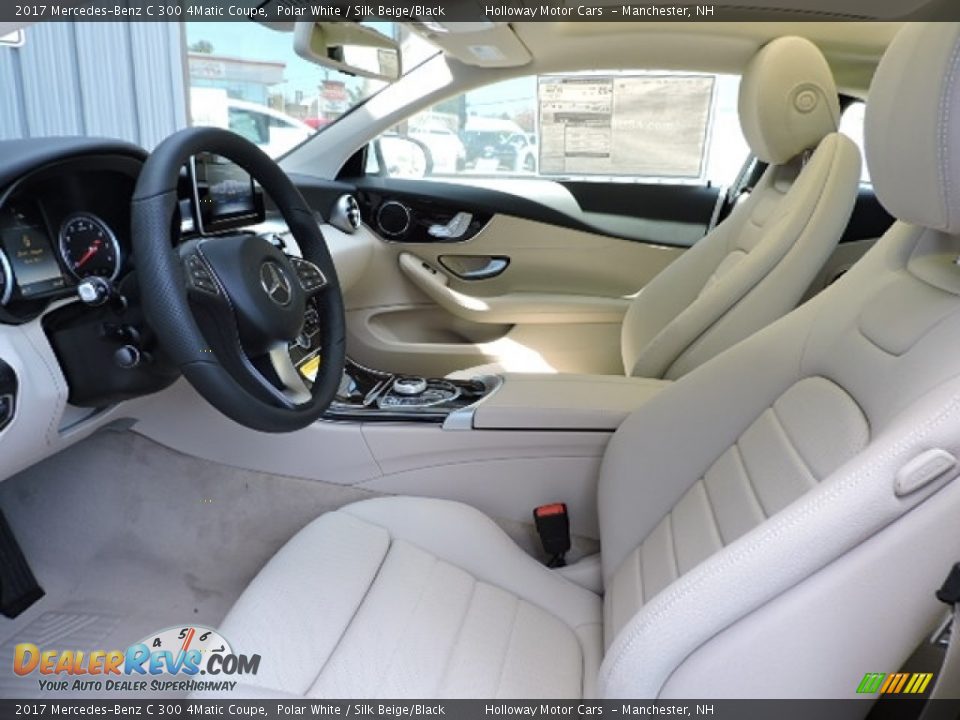 2017 Mercedes-Benz C 300 4Matic Coupe Polar White / Silk Beige/Black Photo #5