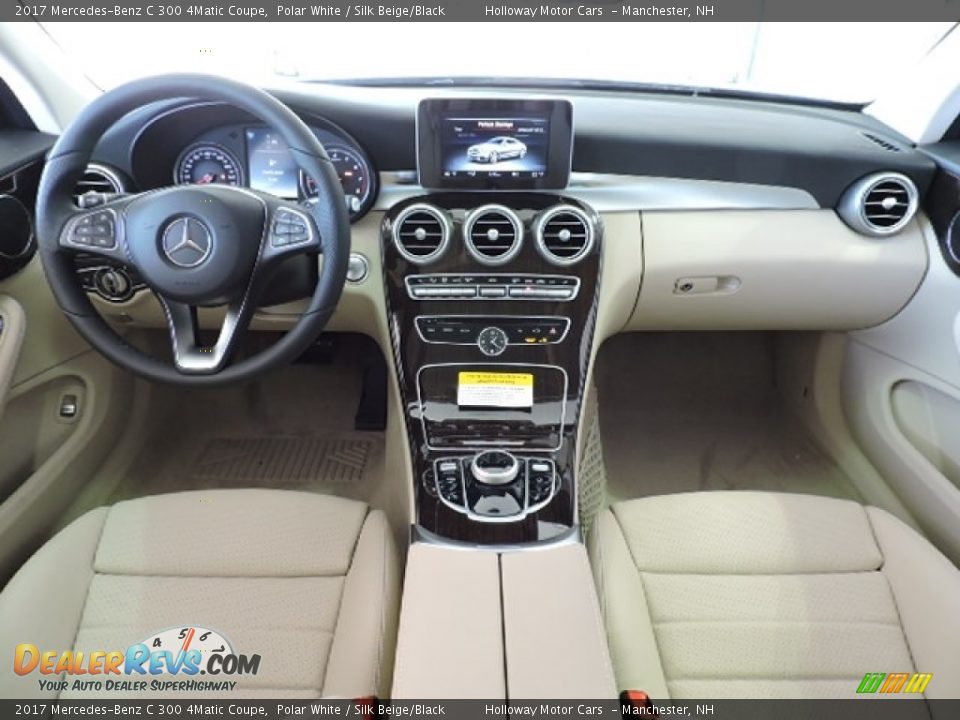 2017 Mercedes-Benz C 300 4Matic Coupe Polar White / Silk Beige/Black Photo #9