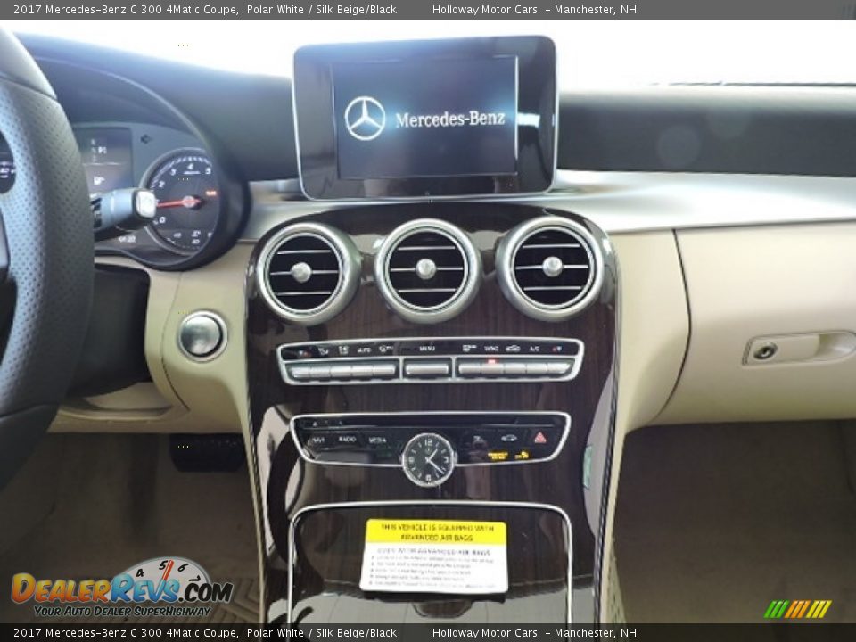 2017 Mercedes-Benz C 300 4Matic Coupe Polar White / Silk Beige/Black Photo #10