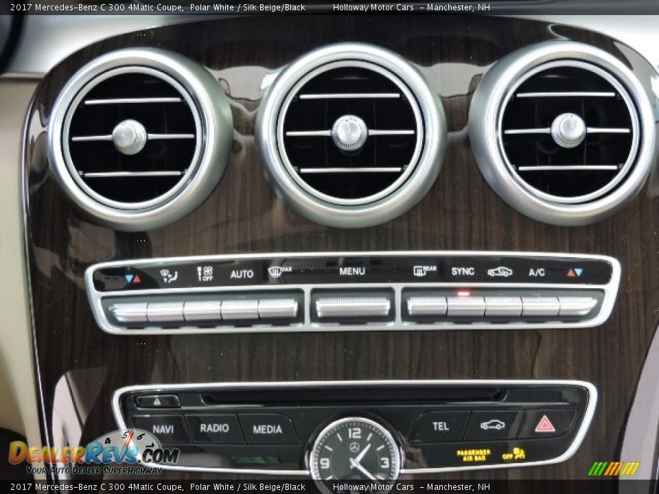 2017 Mercedes-Benz C 300 4Matic Coupe Polar White / Silk Beige/Black Photo #11