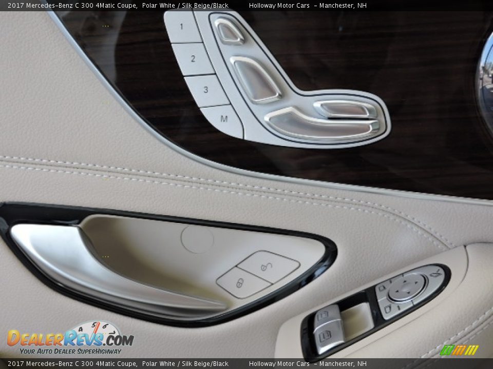 2017 Mercedes-Benz C 300 4Matic Coupe Polar White / Silk Beige/Black Photo #13