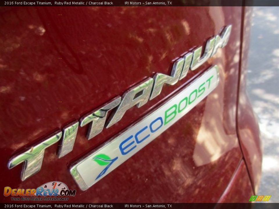 2016 Ford Escape Titanium Ruby Red Metallic / Charcoal Black Photo #6