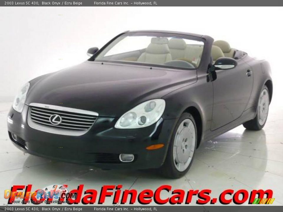 2003 Lexus SC 430 Black Onyx / Ecru Beige Photo #1