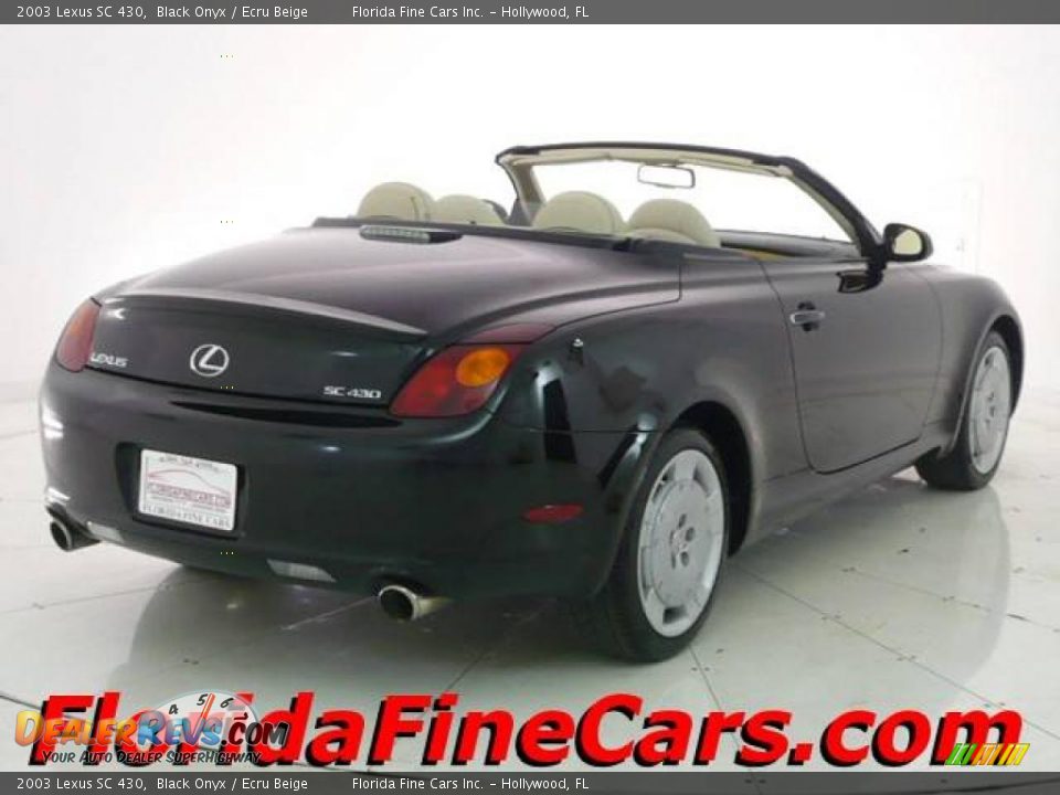 2003 Lexus SC 430 Black Onyx / Ecru Beige Photo #2