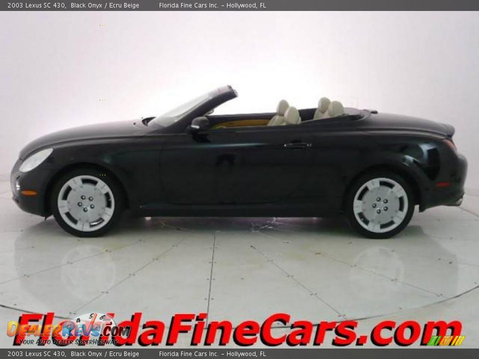 2003 Lexus SC 430 Black Onyx / Ecru Beige Photo #3