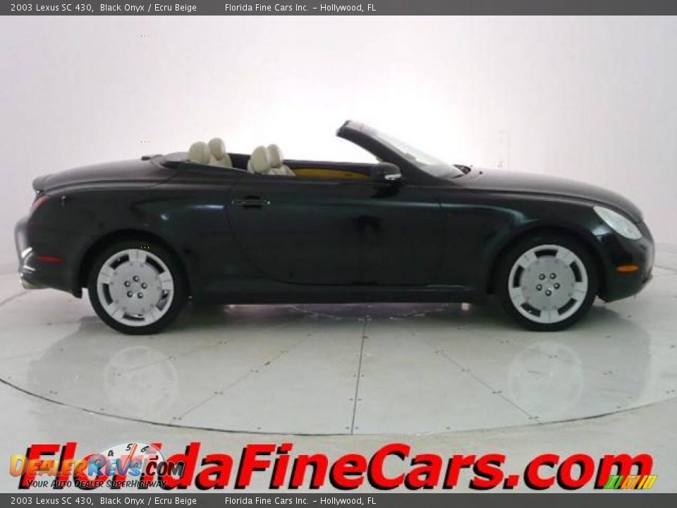 2003 Lexus SC 430 Black Onyx / Ecru Beige Photo #4