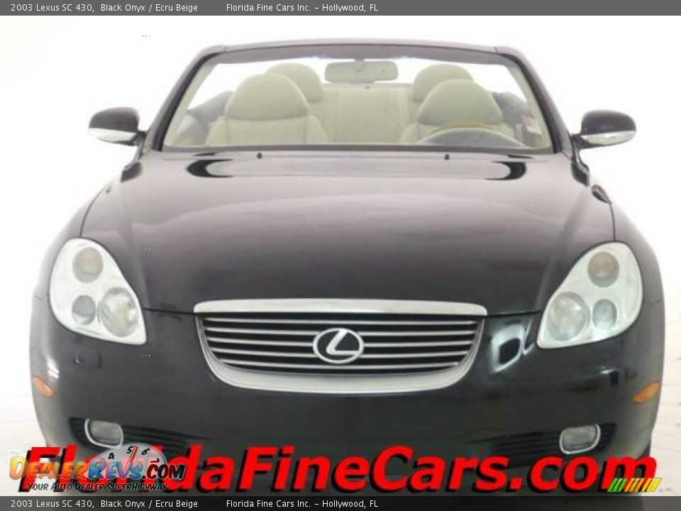 2003 Lexus SC 430 Black Onyx / Ecru Beige Photo #5