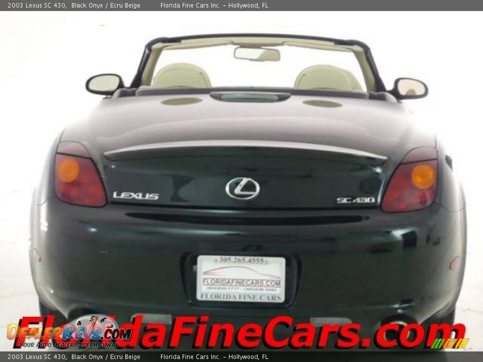 2003 Lexus SC 430 Black Onyx / Ecru Beige Photo #6
