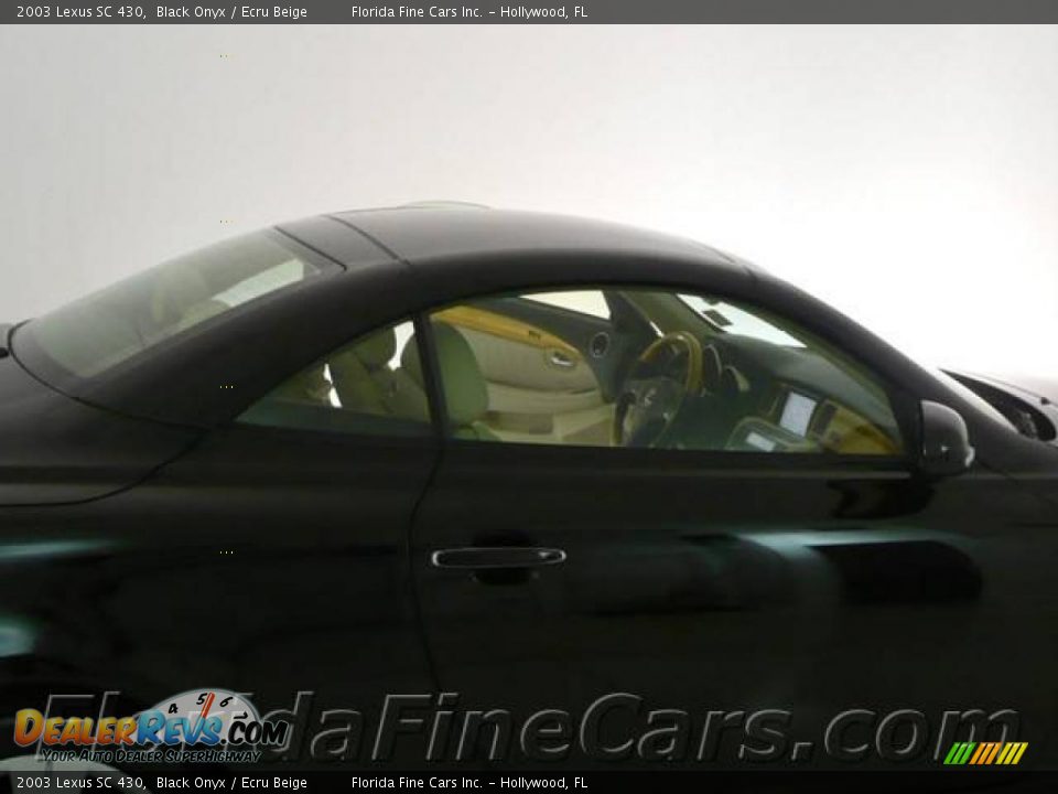 2003 Lexus SC 430 Black Onyx / Ecru Beige Photo #9