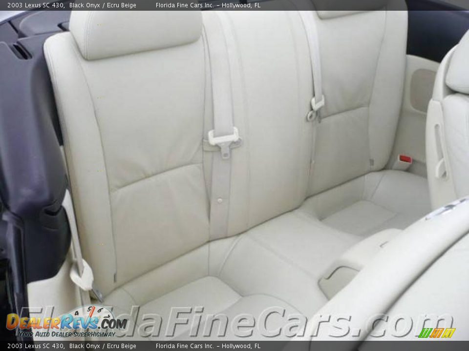 2003 Lexus SC 430 Black Onyx / Ecru Beige Photo #14