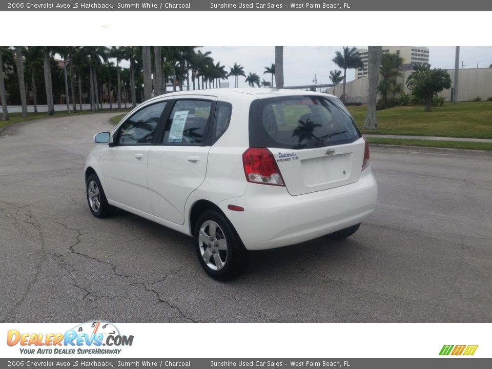 2006 Chevrolet Aveo LS Hatchback Summit White / Charcoal Photo #3