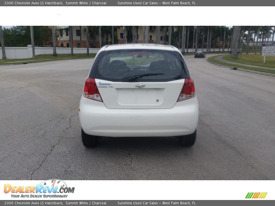 2006 Chevrolet Aveo LS Hatchback Summit White / Charcoal Photo #4
