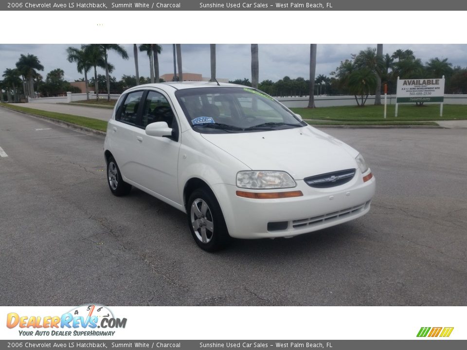 2006 Chevrolet Aveo LS Hatchback Summit White / Charcoal Photo #7