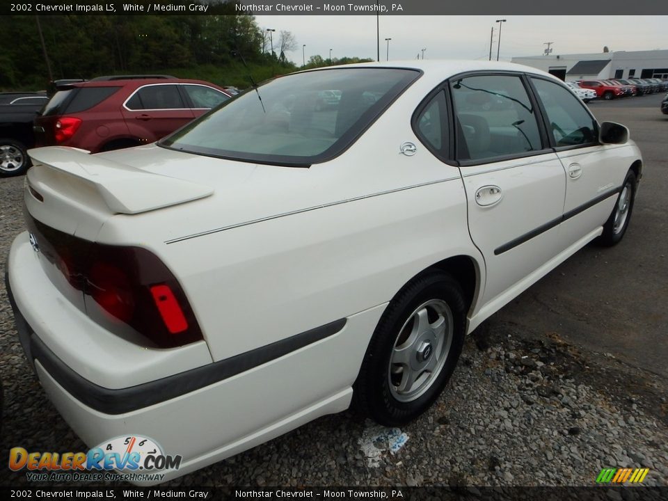 2002 Chevrolet Impala LS White / Medium Gray Photo #3