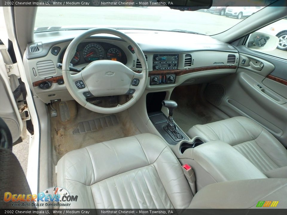 2002 Chevrolet Impala LS White / Medium Gray Photo #10
