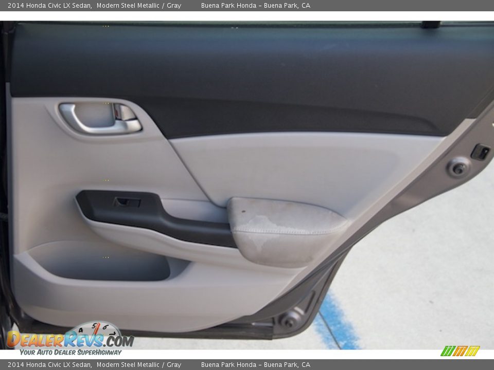 2014 Honda Civic LX Sedan Modern Steel Metallic / Gray Photo #18