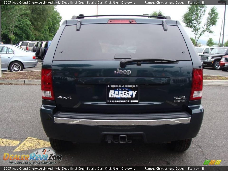 2005 Jeep Grand Cherokee Limited 4x4 Deep Beryl Green Pearl / Dark Khaki/Light Graystone Photo #5