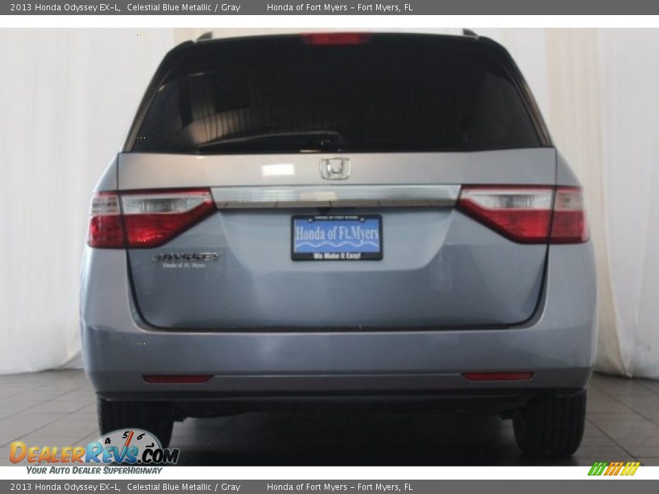 2013 Honda Odyssey EX-L Celestial Blue Metallic / Gray Photo #6
