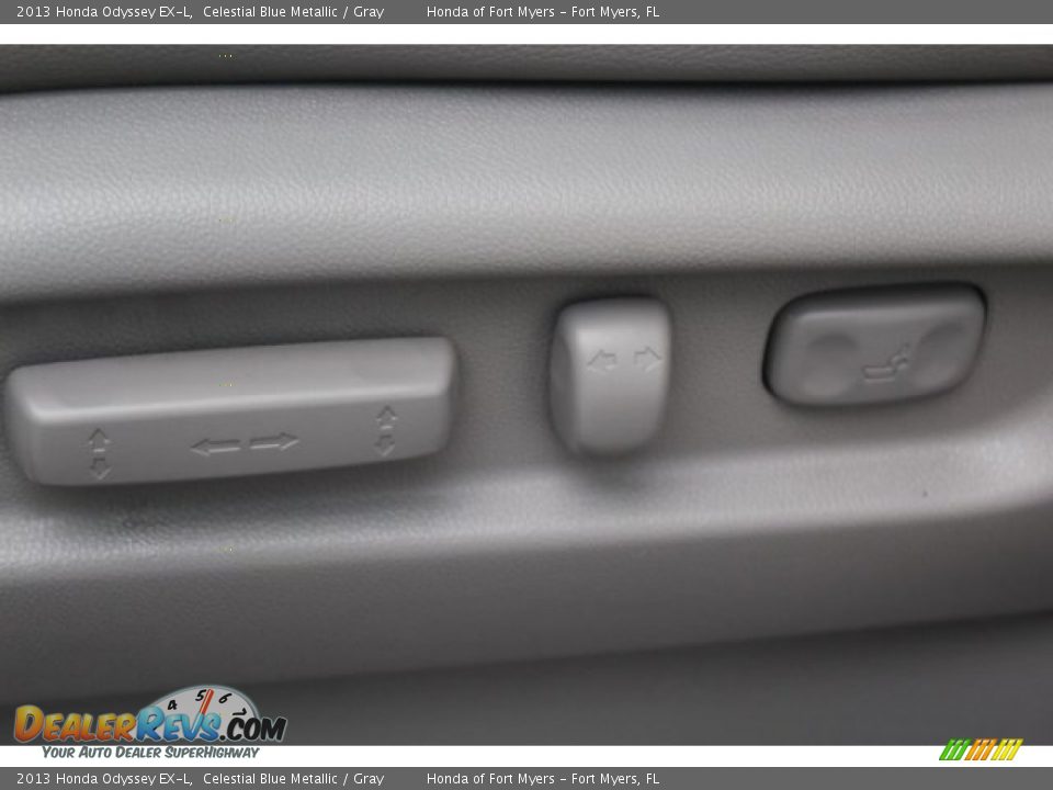 2013 Honda Odyssey EX-L Celestial Blue Metallic / Gray Photo #10